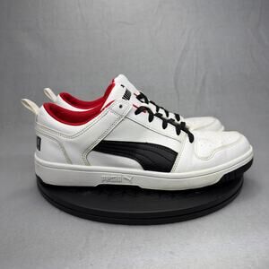 Puma Rebound LayUp Sl M Mens Size 8.5 369866 01 white black